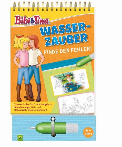 Bild zu Bibi & Tina Wasserzauber | Finde den Fehler. Einfach mit Wasser malen