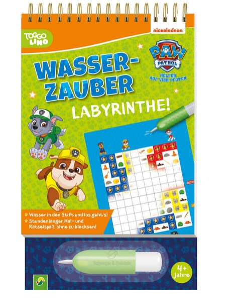 Bild zu PAW Patrol Wasserzauber | Labyrinthe. Einfach mit Wasser malen!