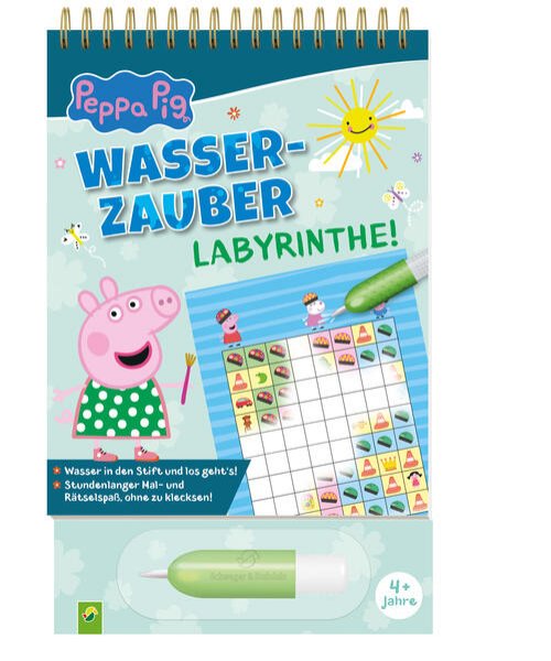 Bild zu Peppa Pig Wasserzauber | Labyrinthe. Einfach mit Wasser malen!