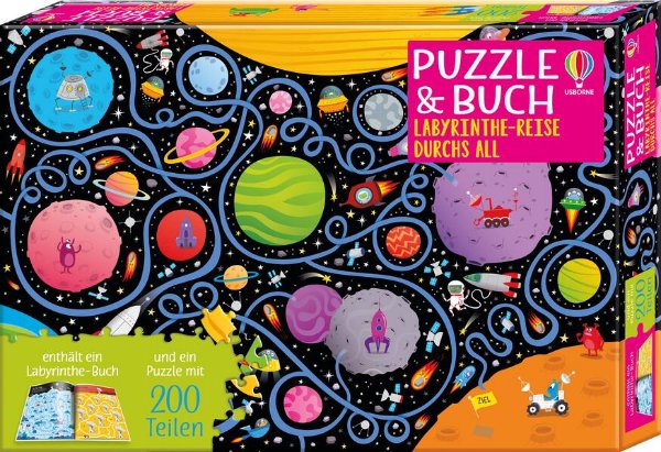 Bild zu Puzzle & Buch: Labyrinthe-Reise durchs All