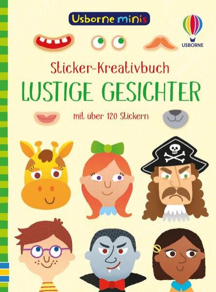 Bild zu Usborne Minis - Sticker-Kreativbuch: Lustige Gesichter