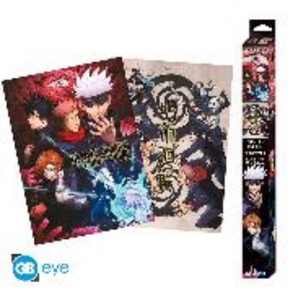 Bild von JUJUTSU KAISEN Set 2 Chibi Posters Group and schools