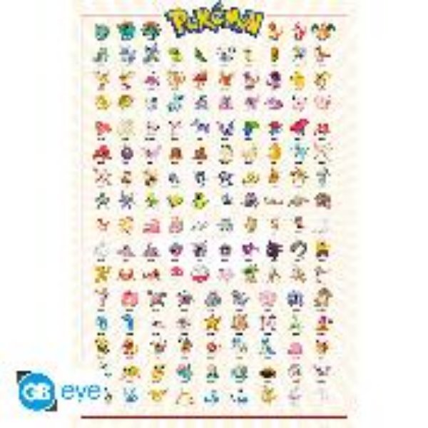 Bild von POKEMON Poster. "Kanto 151 German"