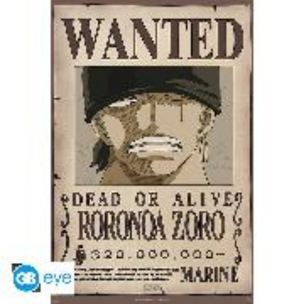 Bild von ONE PIECE Poster. "Wanted Zoro new"