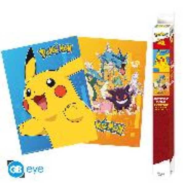 Bild von POKEMON Set 2 Chibi Posters Colourful Characters