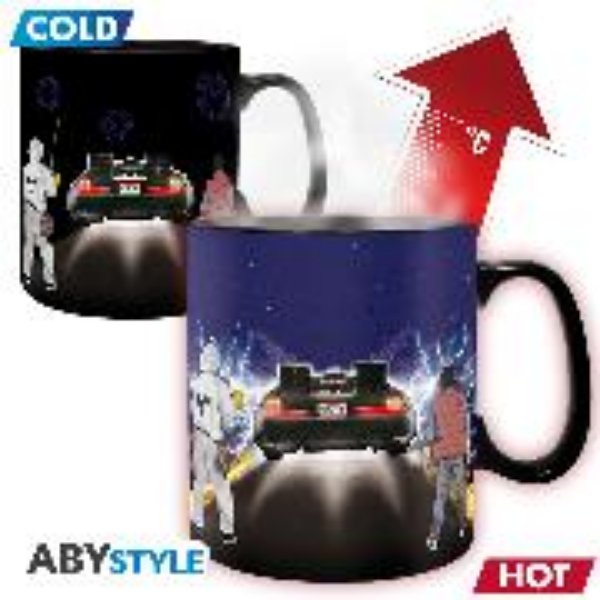 Bild von BACK TO THE FUTURE Tasse. Heat Change 460 ml "Time Machine"