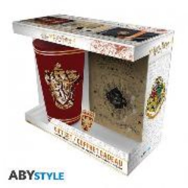 Bild von HARRY POTTER - Pack XXL glass + Pin + Pocket Notebook "Gryffindor"