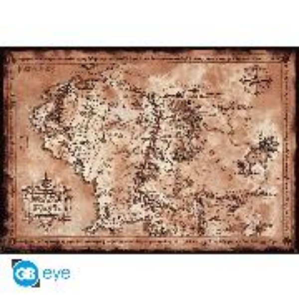 Bild von LORD OF THE RINGS Poster. "Map"