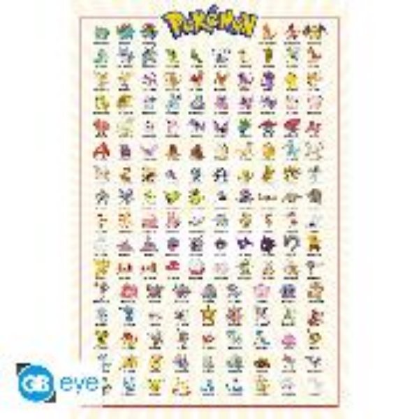 Bild von POKEMON Poster. "Kanto 151 English"