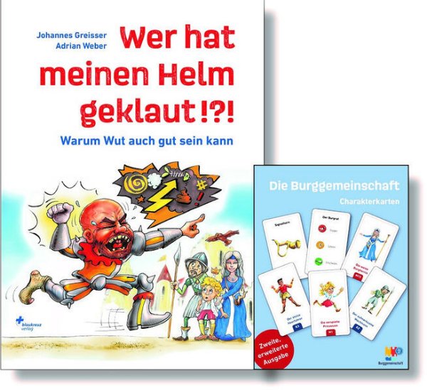 Bild zu Buch "Wer hat meinen Helm geklaut!?!" und Charakterkarten