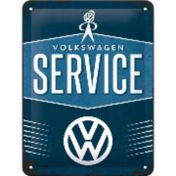 Bild von Blechschild. Volkswagen / VW Service, Volkswagen