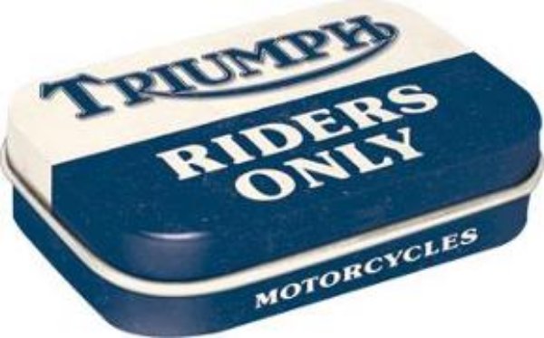 Bild von Pillendose. Triumph / Riders Only