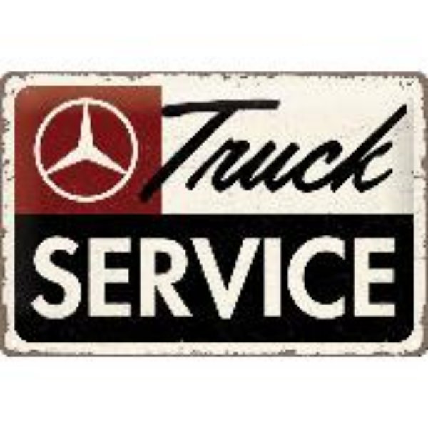 Bild von Blechschild. Daimler Truck / Service