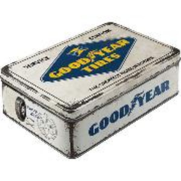 Bild von Vorratsdose Flach. Goodyear /Logo White