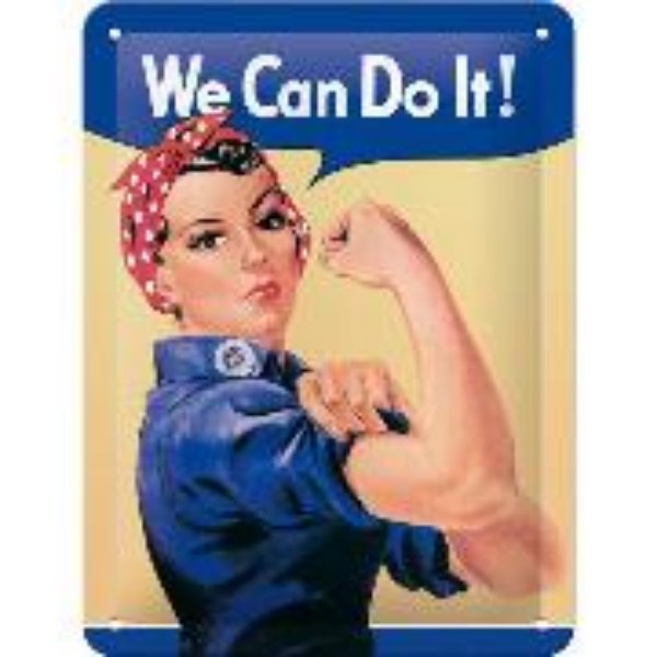 Bild von Blechschild. USA / We can do it