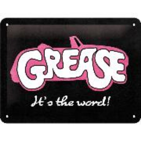 Bild von Blechschild. Paramount / Grease - It's the word!