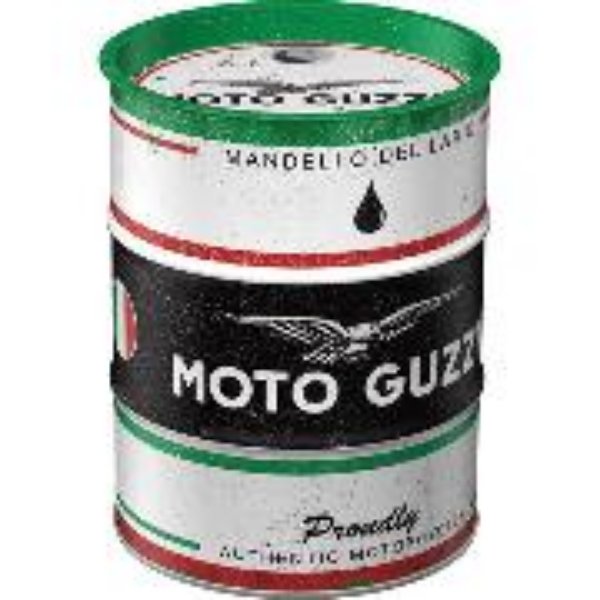 Bild von Spardose Ölfass. Moto Guzzi / Italian Motorcycle Oil