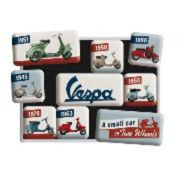 Bild von Magnet Set. Vespa / Model Chart,Vespa