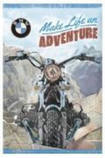 Bild von Blechschild. BMW / Make Life an Adventure