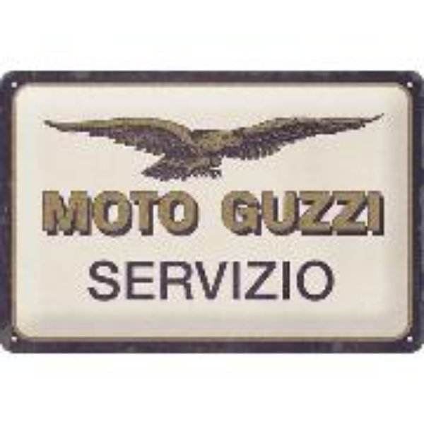 Bild von Blechschild. Moto Guzzi / Servizio