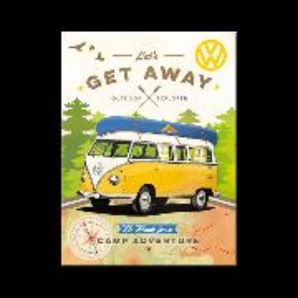 Bild von Magnet. Volkswagen / VW Bulli - Let's Get Away!