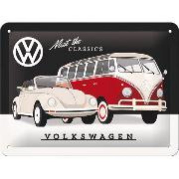 Bild von Blechschild. Volkswagen / VW - Meet The Classics