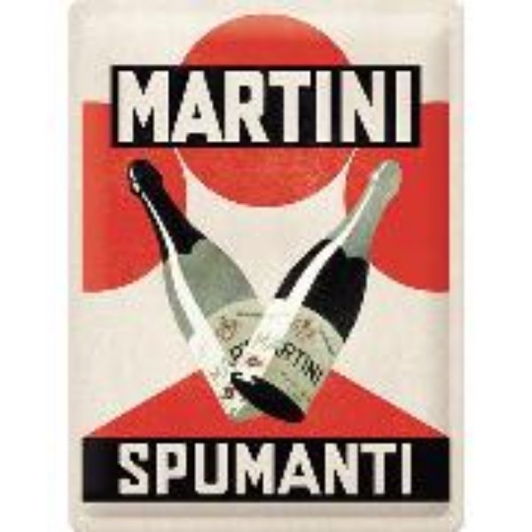 Bild von Blechschild. Martini / Spumanti