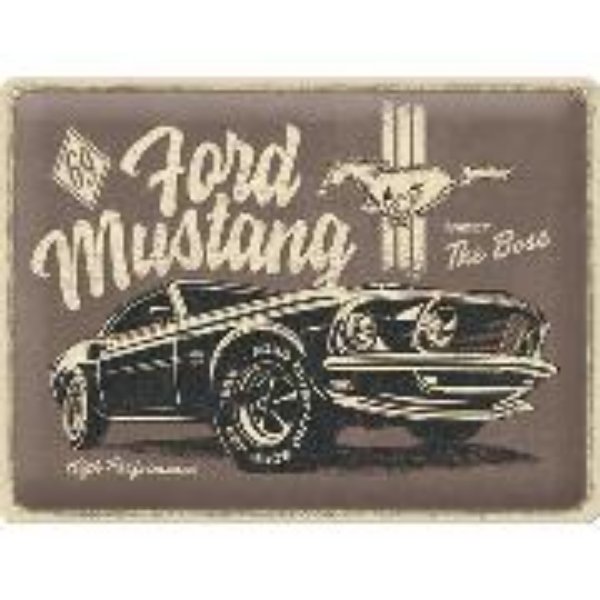 Bild von Blechschild. Ford / Mustang - The Boss