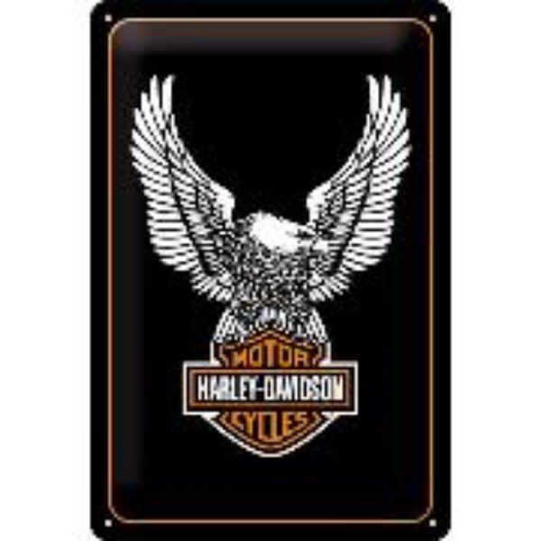 Bild von Blechschild. Harley-Davidson / Eagle Logo