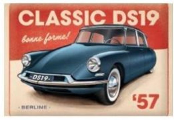 Bild von Blechschild. Citroen / DS - Classic DS19 Berline