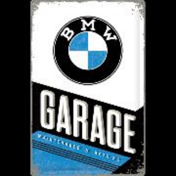 Bild von Blechschild. BMW / Garage