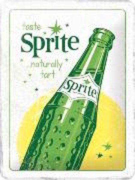 Bild von Blechschild. Sprite / Bottle