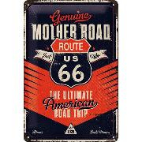 Bild von Blechschild. US Highways / Route 66 The Ultimate Road Trip