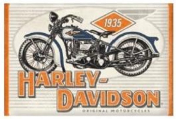 Bild von Blechschild. Harley-Davidson / Motorcycles 1935