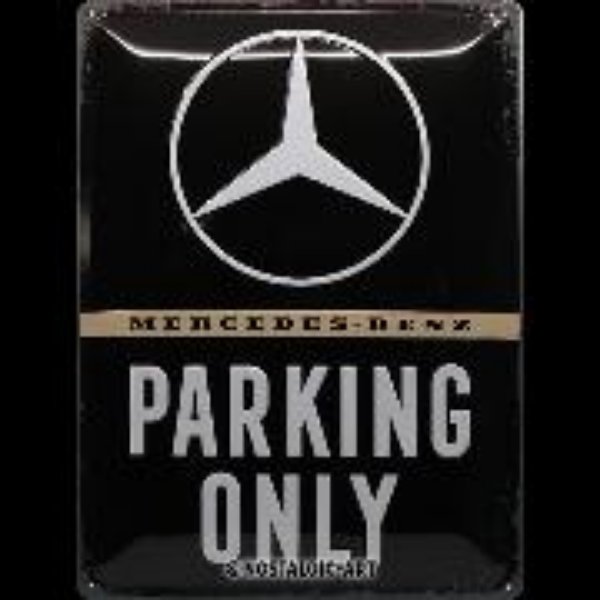 Bild von Blechschild. Mercedes-Benz / Parking Only