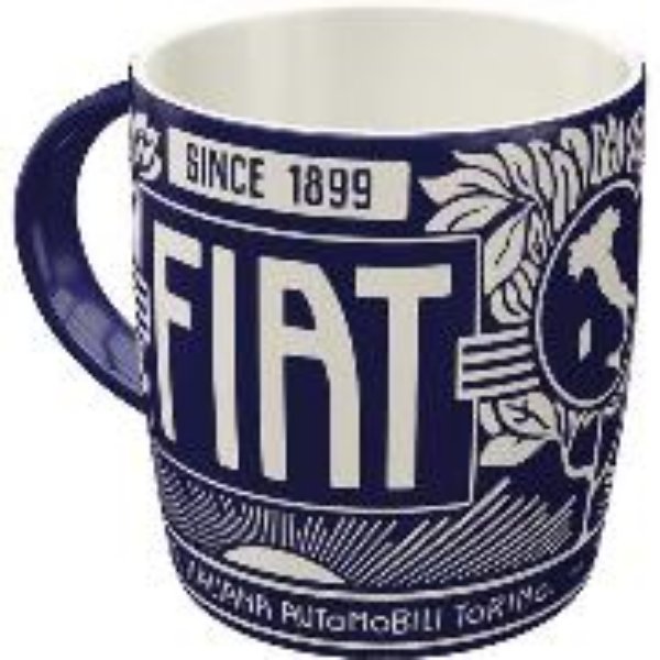 Bild von Tasse. Fiat / Since 1899 Logo Blue