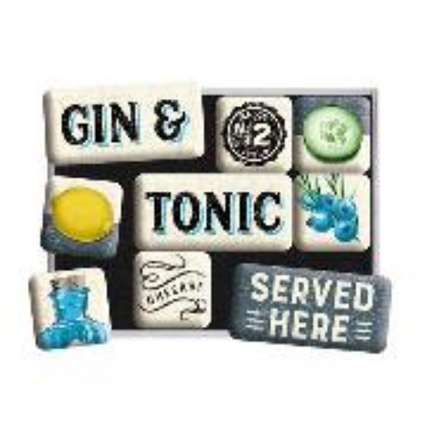 Bild von Magnet Set. Open Bar / Gin & Tonic Served Here