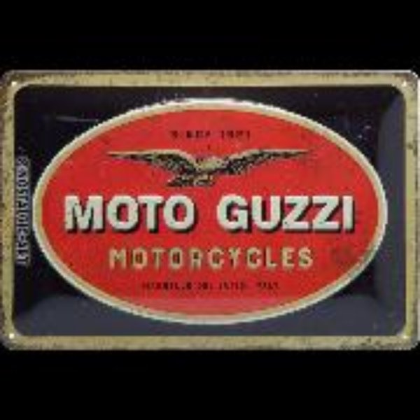 Bild von Blechschild. Moto Guzzi / Logo Motorcycles