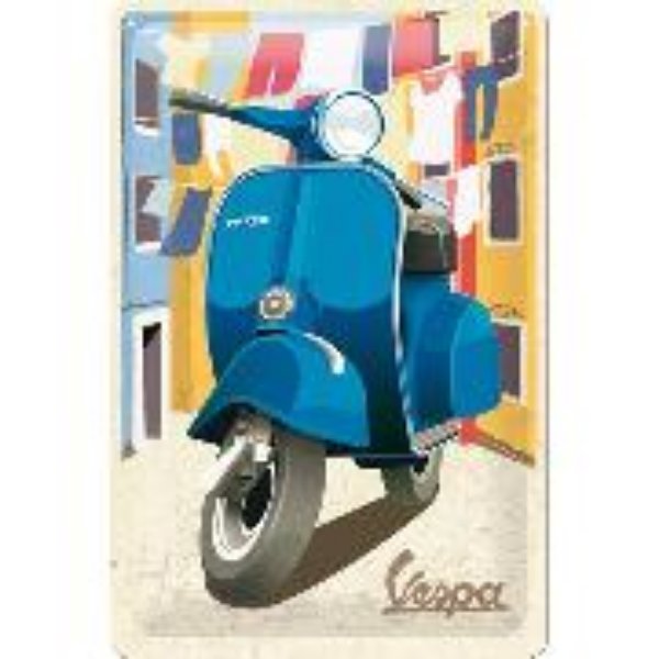 Bild von Blechschild. Vespa / Italian Laundry