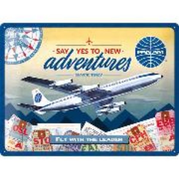 Bild von Tin Sign. Pan Am - New Adventures