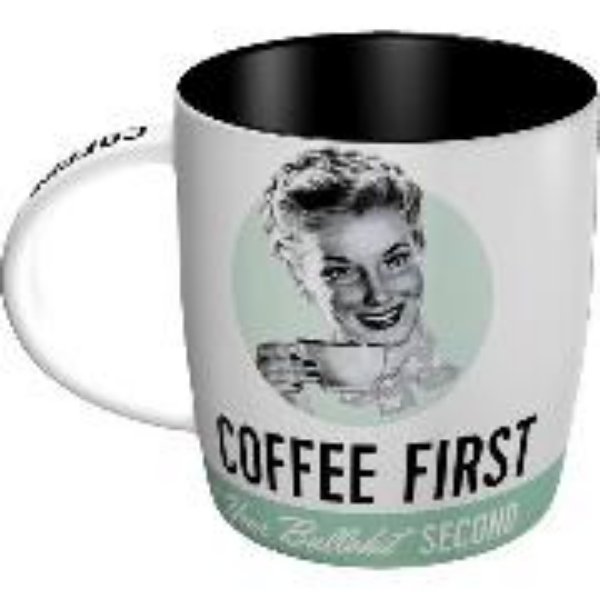 Bild von Tasse. Say it 50's / Coffee First