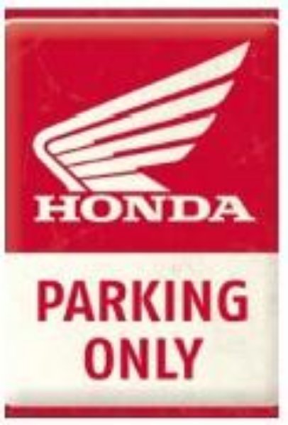 Bild von Blechschild. Honda / MC - Parking Only