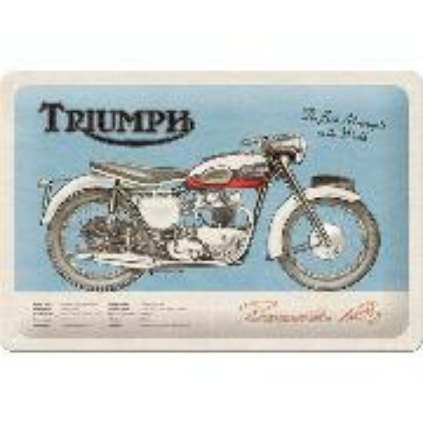 Bild von Blechschild. Triumph / Bonneville