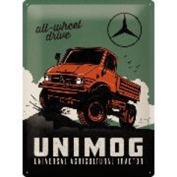 Bild von Blechschild. Daimler Truck / Unimog