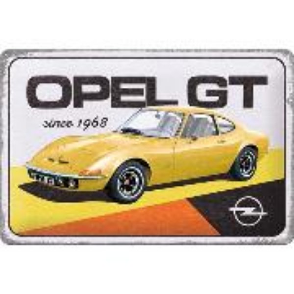 Bild von Blechschild. Opel / GT since 1968