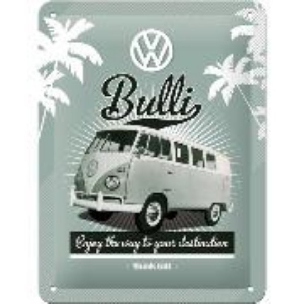 Bild von Blechschild. Volkswagen / VW Retro Bulli, Volkswagen