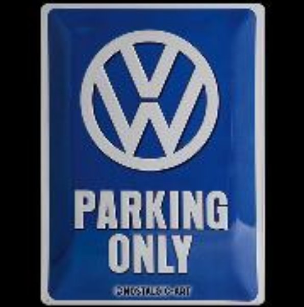 Bild von Blechschild. Volkswagen / VW Parking Only, Volkswagen