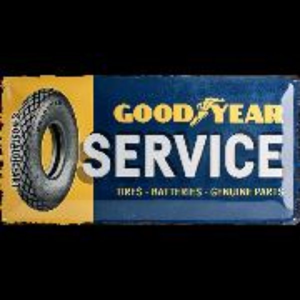 Bild von Blechschild. Goodyear / Service