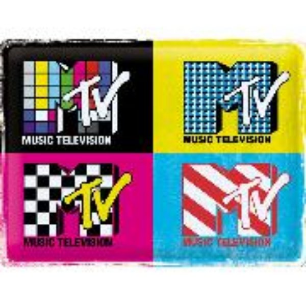 Bild von Blechschild. MTV / Logo Pop Art