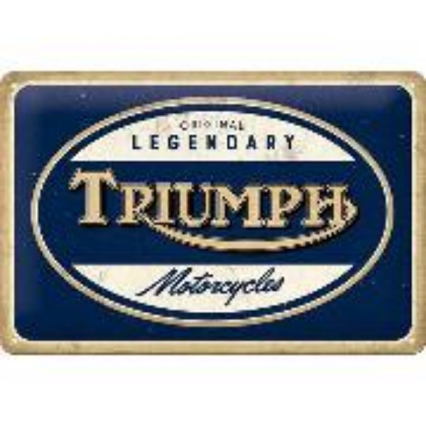 Bild von Blechschild. Triumph / Motorcycles